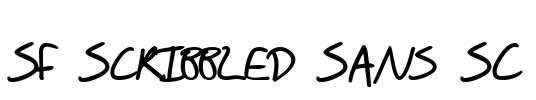 SF Scribbled Sans SC Font Image