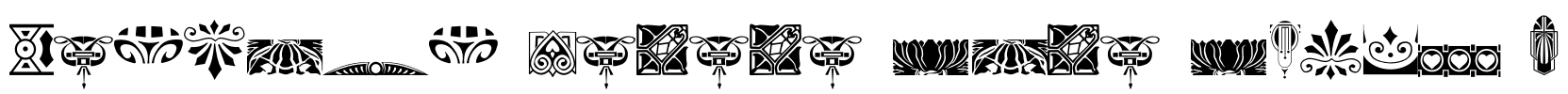 Nouveau Rococo Deco Dings I Font Image