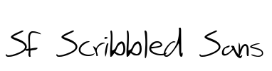 SF Scribbled Sans Font Image