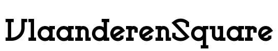 VlaanderenSquare Font Image