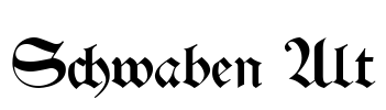 Schwaben Alt Font Image