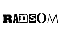 Ransom Font Image