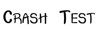 Crash  Test Font Image