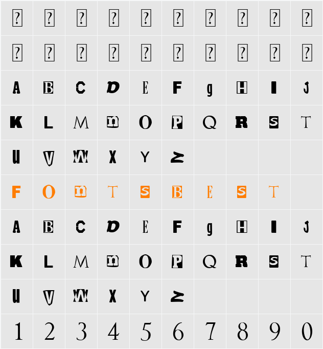 Ransom Character Map