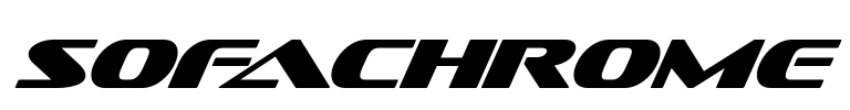 Sofachrome Font Image