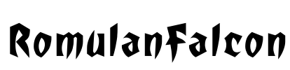 RomulanFalcon Font Image