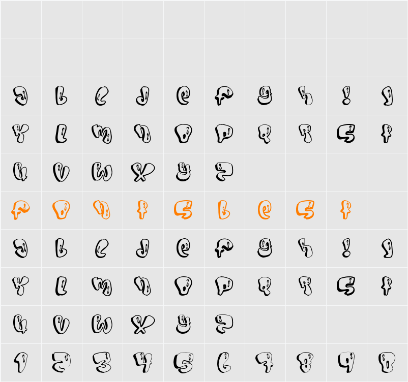 SUMO Character Map