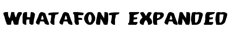 Whatafont Expanded Font Image