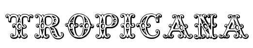 Tropicana Font Image