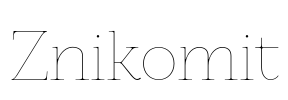 Znikomit Font Image