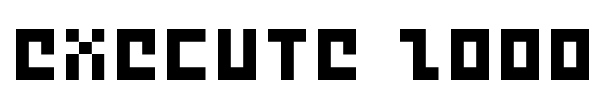 Execute 2000 Font Image
