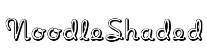 NoodleShaded Font Image