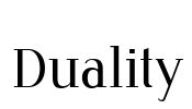 Duality Font Image