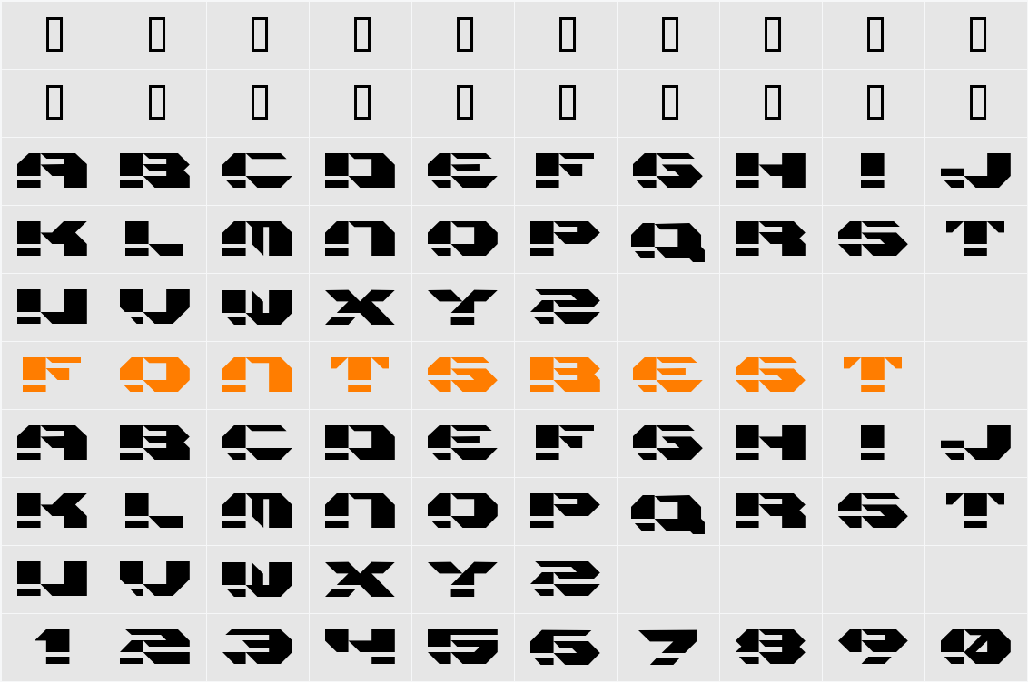 Hardcore Character Map