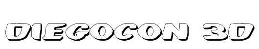 DiegoCon 3D Font Image