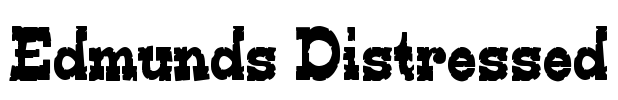 Edmunds Distressed Font Image