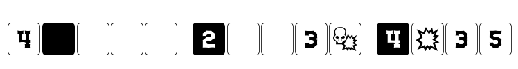 dPoly Block Dice Font Image