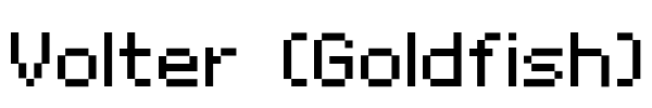 Volter (Goldfish) Font Image