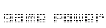 game power Font Image