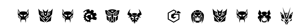 Robofan Symbols Font Image