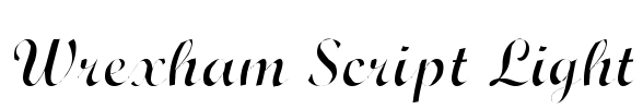 Wrexham Script Light Font Image