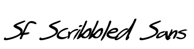 SF Scribbled Sans Font Image