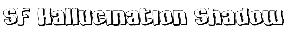 SF Hallucination Shadow Font Image