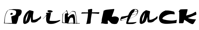 paintblack Font Image