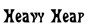 Heavy Heap Font Image