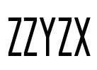 Zzyzx Font Image