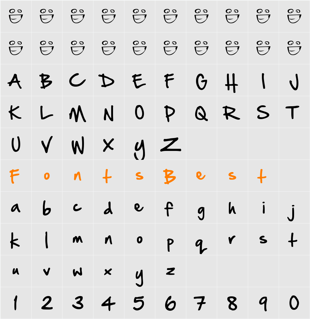 Hand Of Sean Character Map