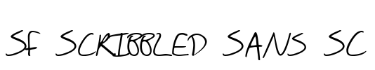 SF Scribbled Sans SC Font Image