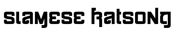 Siamese Katsong Font Image