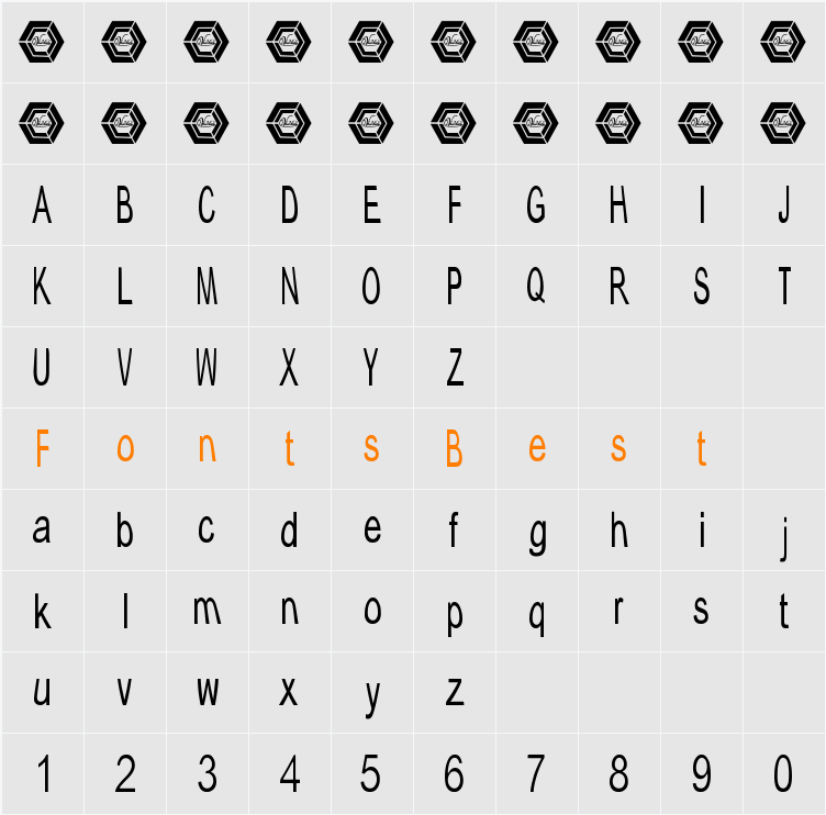Typical ABC Character Map
