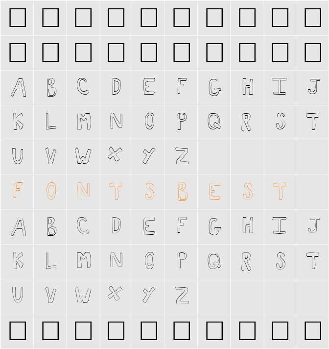 Toast Character Map