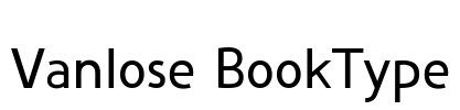 Vanlose BookType Font Image