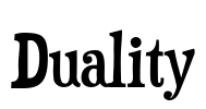 Duality Font Image