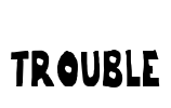 trouble Font Image