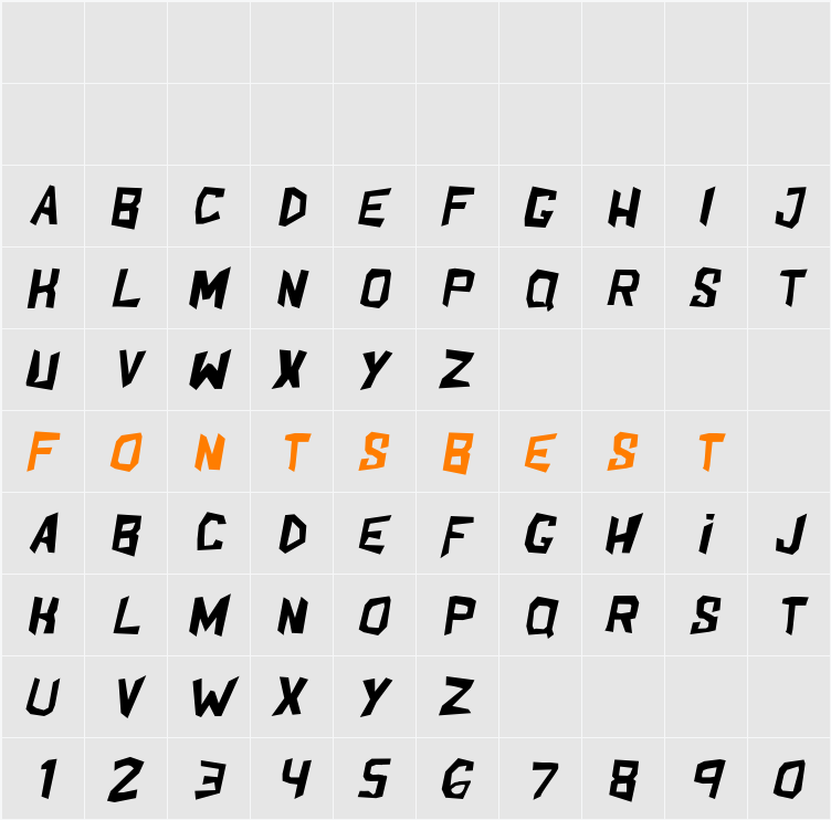 ShakeAndBake Character Map