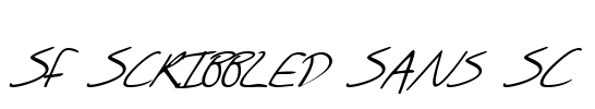 SF Scribbled Sans SC Font Image