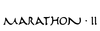 Marathon II Font Image