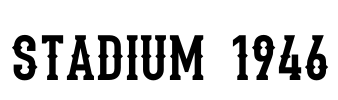 Stadium 1946 Font Image