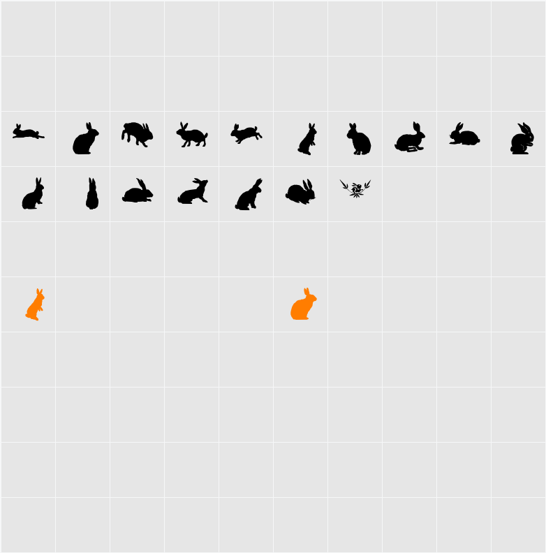 lprabbits1 Character Map