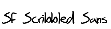 SF Scribbled Sans Font Image