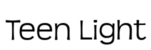 Teen Light Font Image