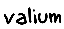 valium Font Image
