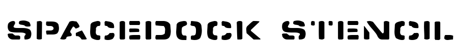 Spacedock Stencil Font Image