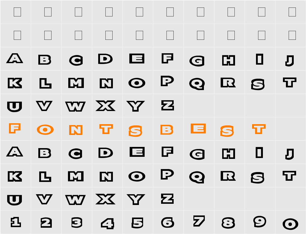 Oreos Character Map