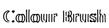 Colour Brush Font Image