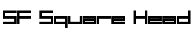 SF Square Head Font Image